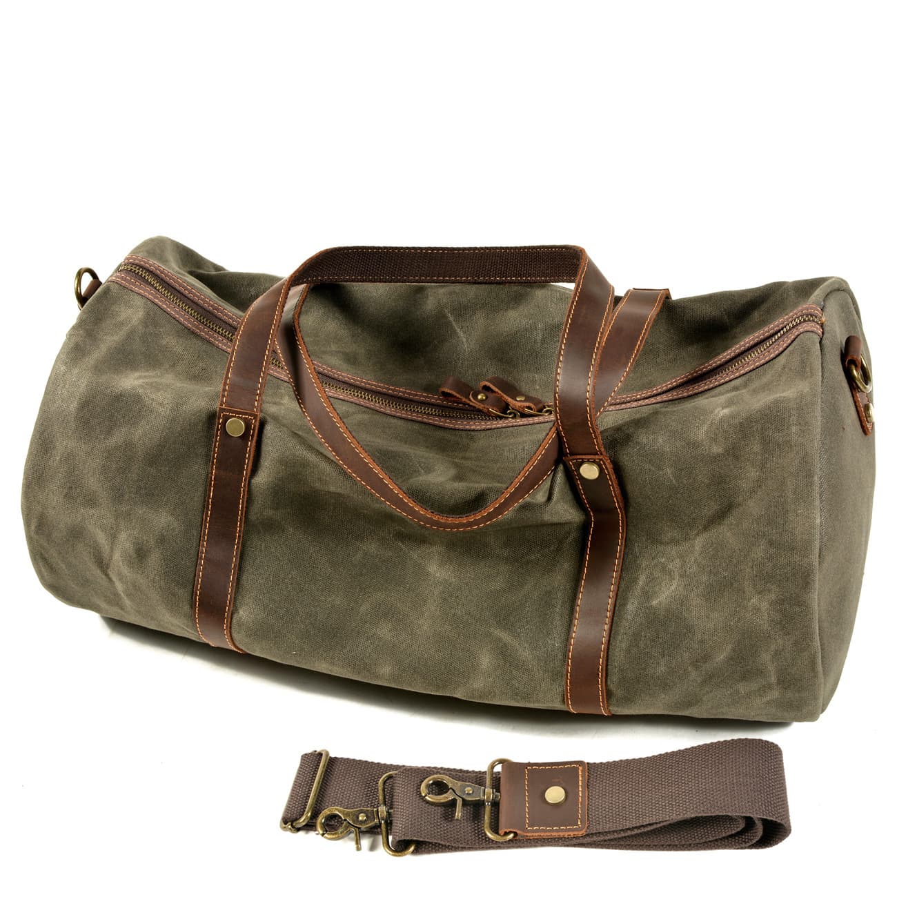 European And American Retro Foldable Travel Bag Portable Large-Capacity Waterproof Gym Bag Large-Capacity Leisure Outdoor Shoulder Bag image 2