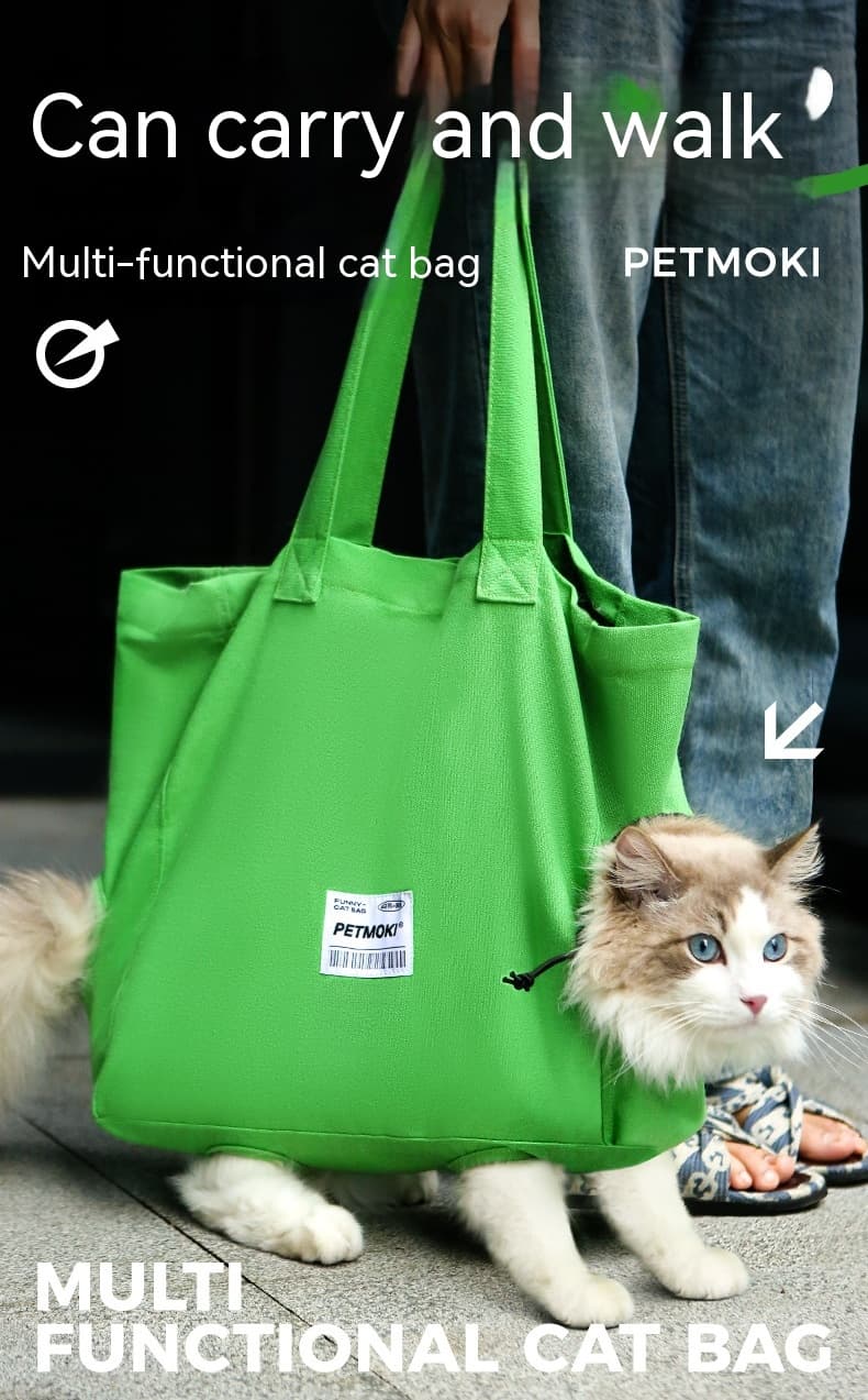 Large Capacity Pet Cat Bag Multifunctional Breathable Dog Canvas Carrier Bag Escape-proof Pet Shoulder Carrying Bag Pet Supplies image 5