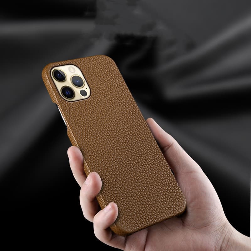 Genuine Leather Protective Case Shatterproof Mobile Phone Case image 9