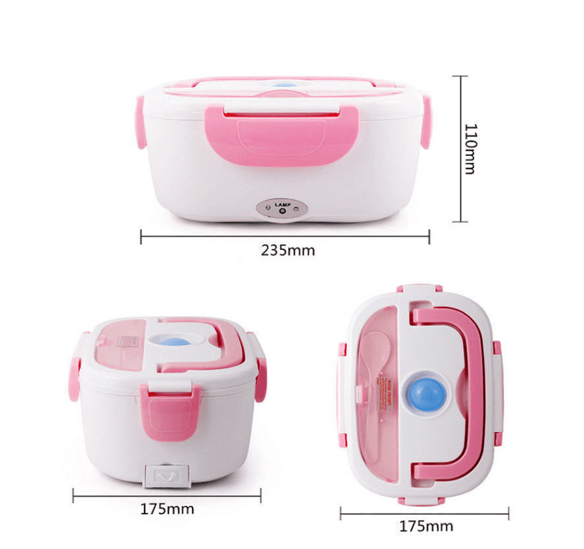 Insulated Lunch Box Large Capacity Heated Electric Lunch Box Stainless Steel Car Bento Box image 13
