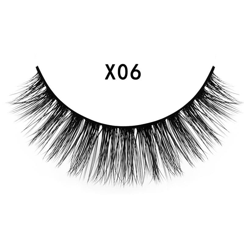 3D Mink Hair Natural Cross Eyelashes 3 Pairs image 3