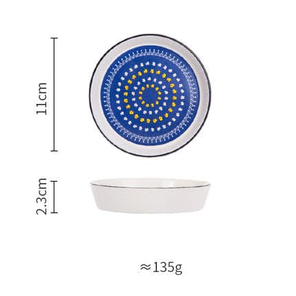 Creative New Bone China Disc Tableware image 2