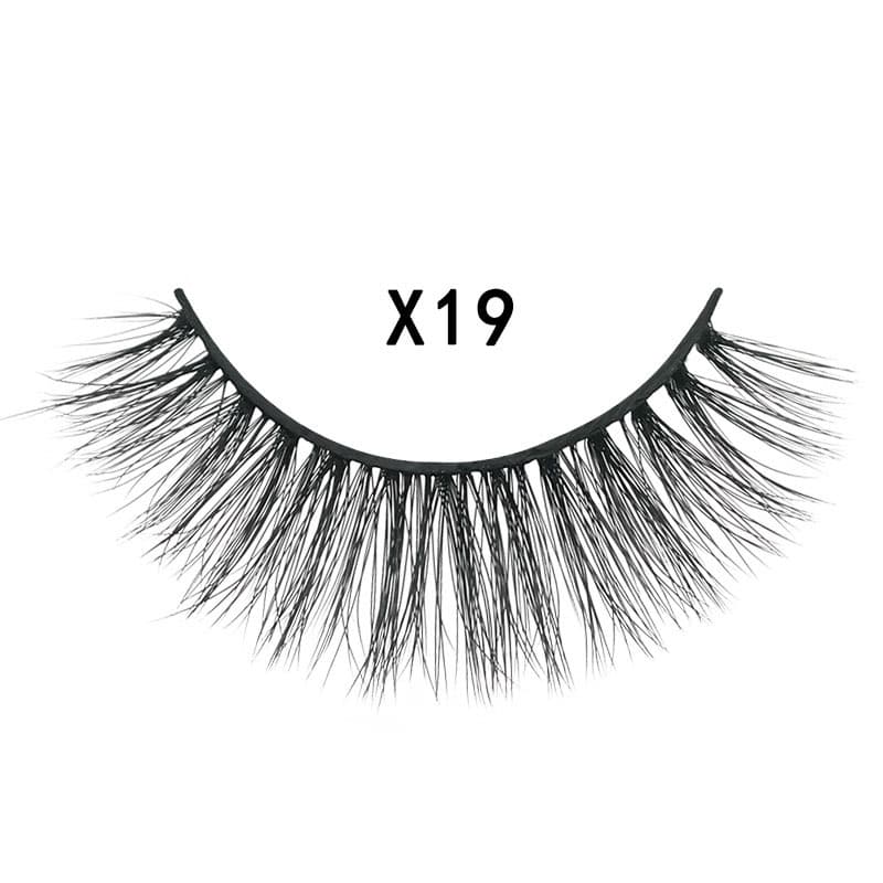 3D Mink Hair Natural Cross Eyelashes 3 Pairs image 2