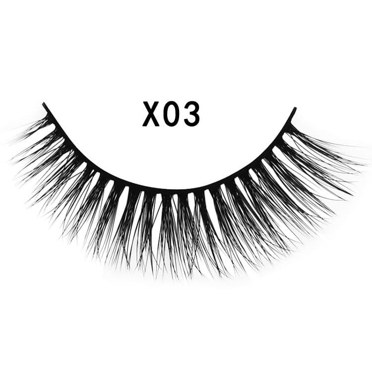 3D Mink Hair Natural Cross Eyelashes 3 Pairs image 4
