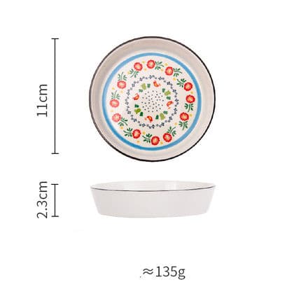 Creative New Bone China Disc Tableware image 3