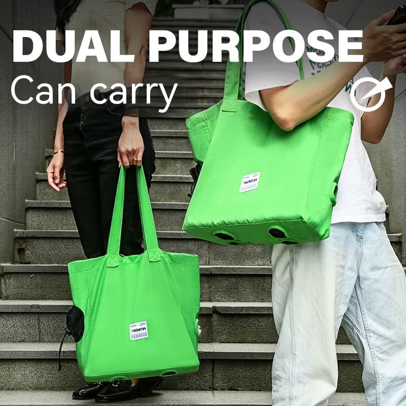 Large Capacity Pet Cat Bag Multifunctional Breathable Dog Canvas Carrier Bag Escape-proof Pet Shoulder Carrying Bag Pet Supplies image 4