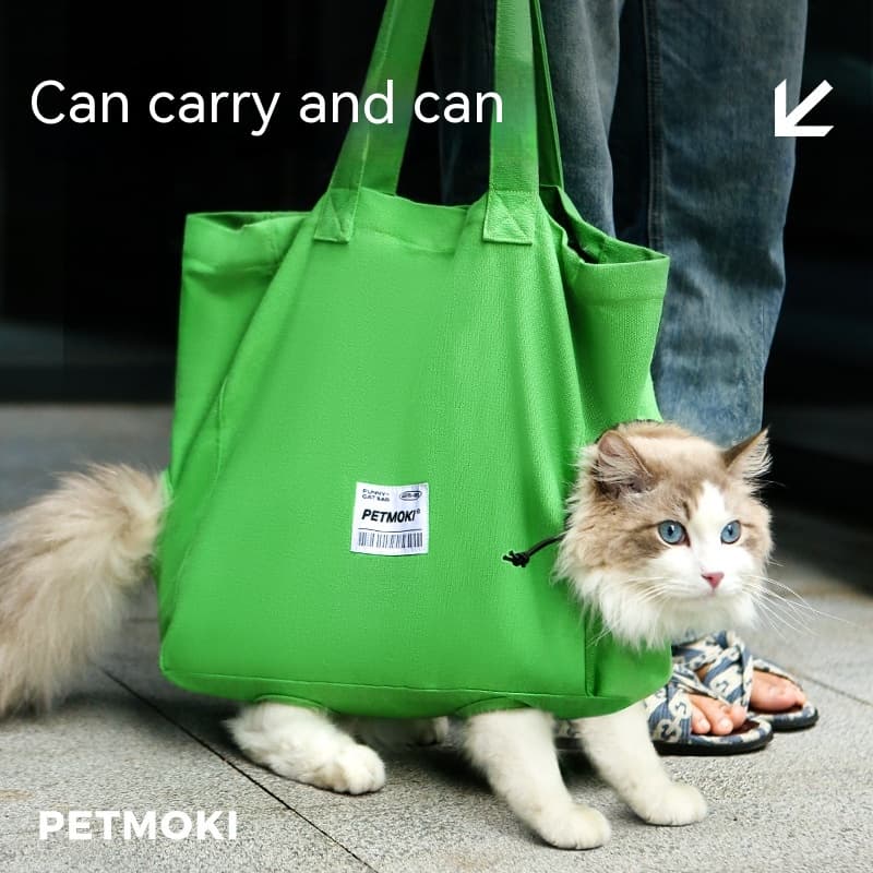 Large Capacity Pet Cat Bag Multifunctional Breathable Dog Canvas Carrier Bag Escape-proof Pet Shoulder Carrying Bag Pet Supplies image 2