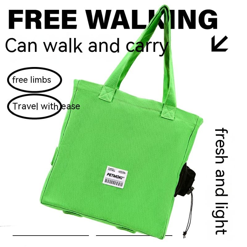 Large Capacity Pet Cat Bag Multifunctional Breathable Dog Canvas Carrier Bag Escape-proof Pet Shoulder Carrying Bag Pet Supplies image 6