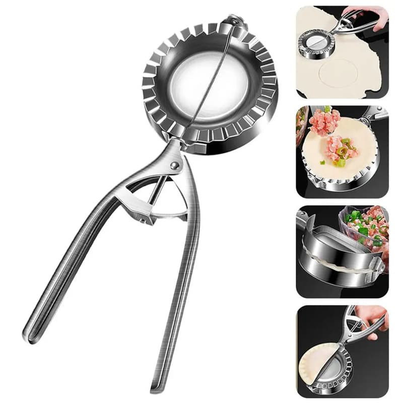 Kitchen Dumpling Mold Stainless Steel Dumpling Machine Pressing Home Baking Tool Skin Press Tool Dumpling Noodle Manual Kitchen Gadgets image 4