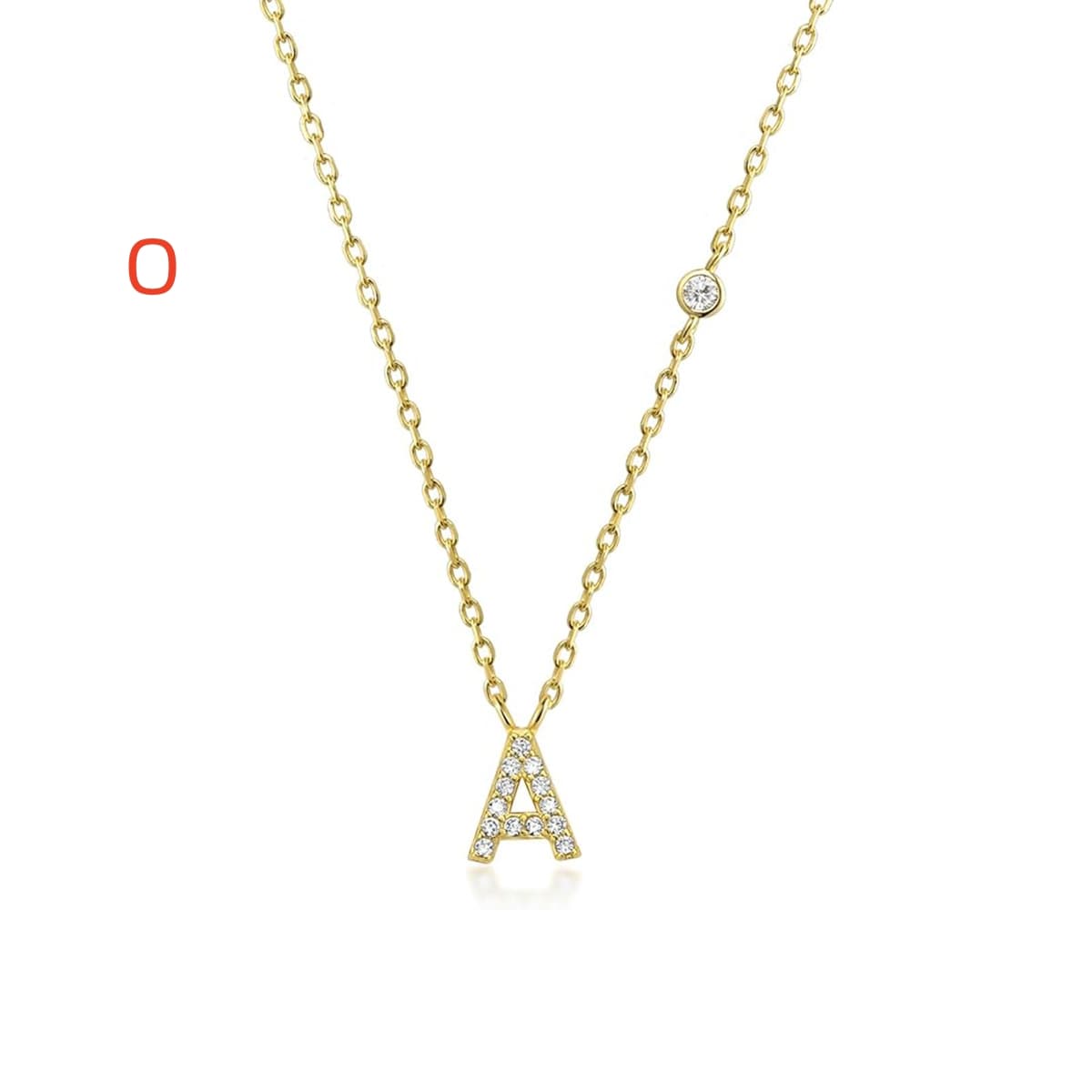 Fashion Jewelry Luxury Gold Color A-Z 26 Letters Necklace CZ Pendant For Women Cute Initials Name Necklace Fashion Party Wedding Jewelry Gift image 53