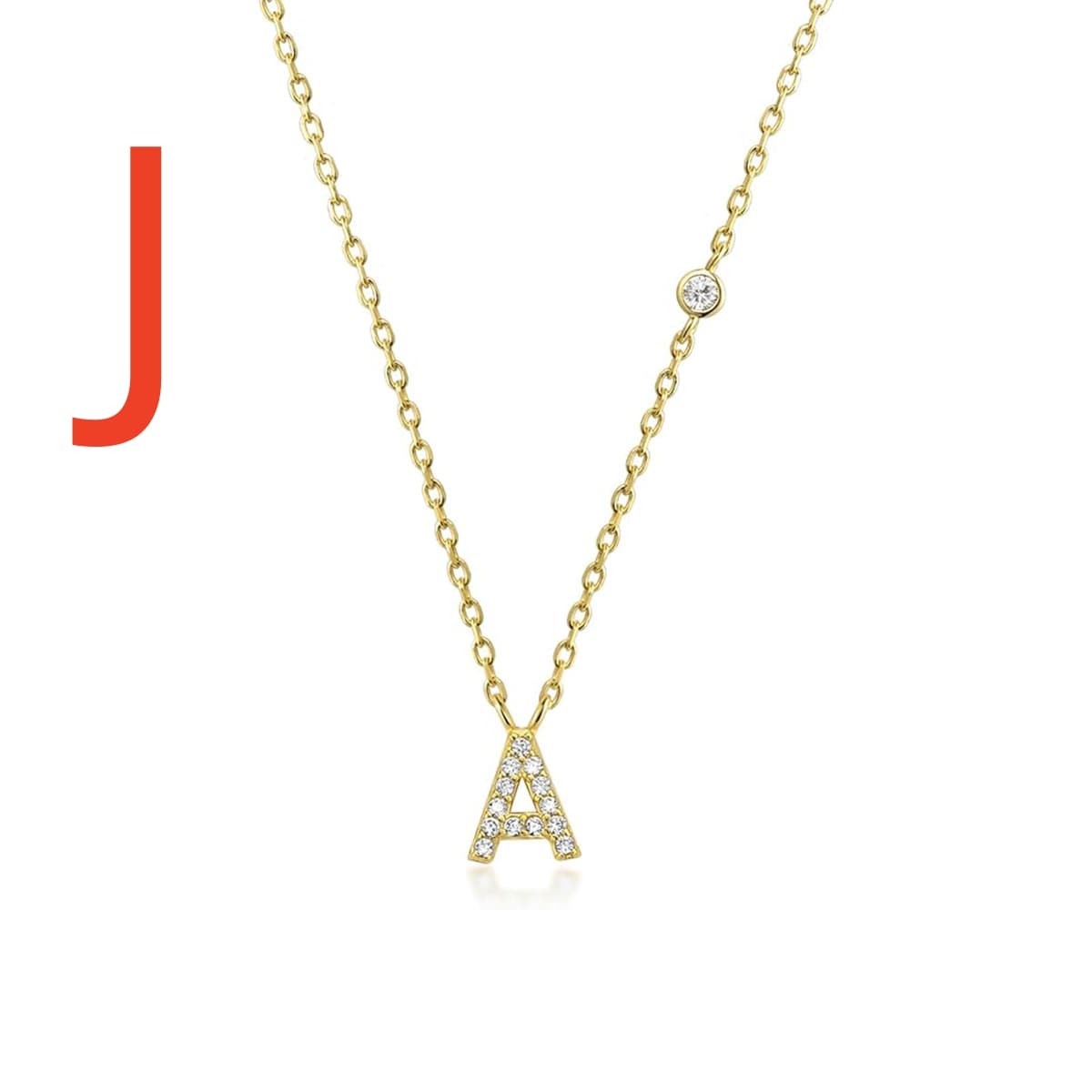 Fashion Jewelry Luxury Gold Color A-Z 26 Letters Necklace CZ Pendant For Women Cute Initials Name Necklace Fashion Party Wedding Jewelry Gift image 55