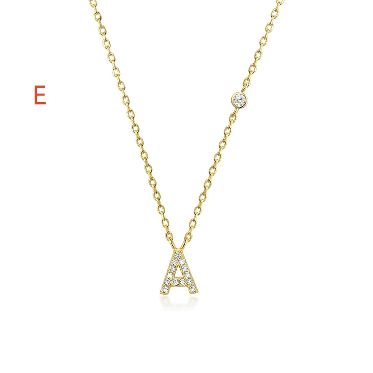 Fashion Jewelry Luxury Gold Color A-Z 26 Letters Necklace CZ Pendant For Women Cute Initials Name Necklace Fashion Party Wedding Jewelry Gift image 52
