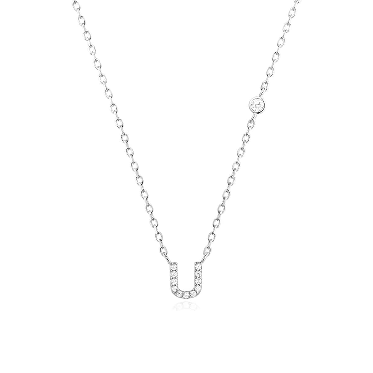 Fashion Jewelry Luxury Gold Color A-Z 26 Letters Necklace CZ Pendant For Women Cute Initials Name Necklace Fashion Party Wedding Jewelry Gift image 17
