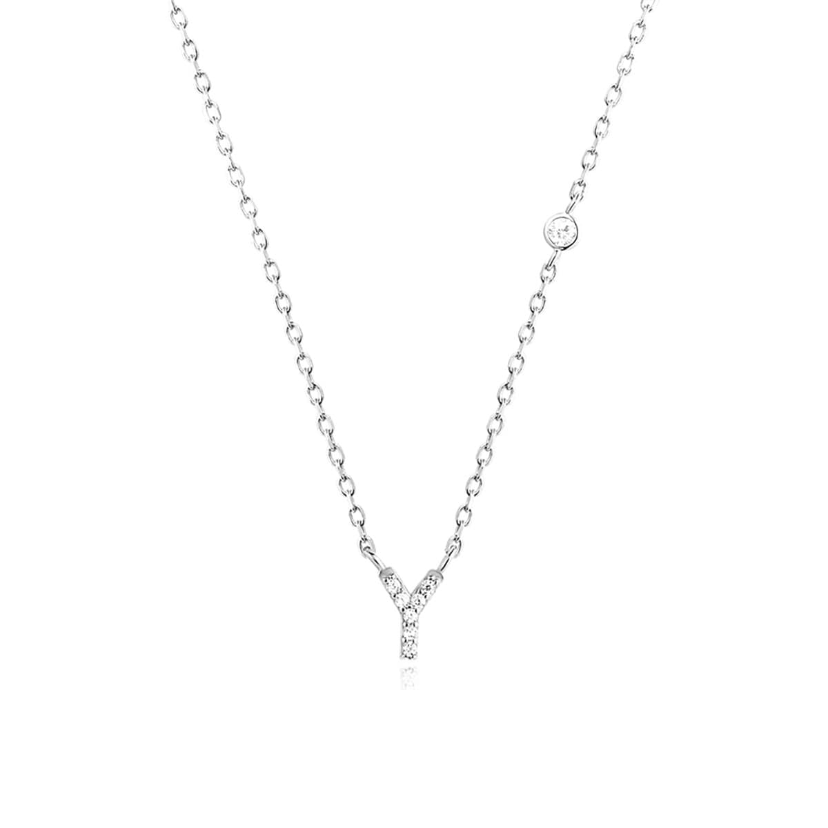Fashion Jewelry Luxury Gold Color A-Z 26 Letters Necklace CZ Pendant For Women Cute Initials Name Necklace Fashion Party Wedding Jewelry Gift image 2