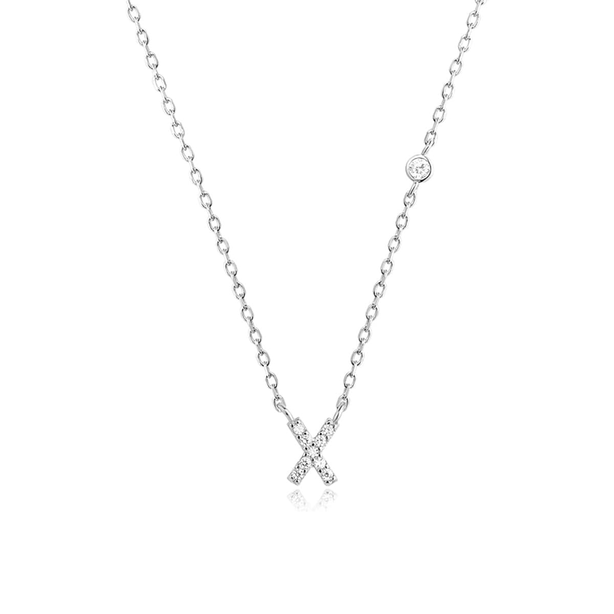 Fashion Jewelry Luxury Gold Color A-Z 26 Letters Necklace CZ Pendant For Women Cute Initials Name Necklace Fashion Party Wedding Jewelry Gift image 8