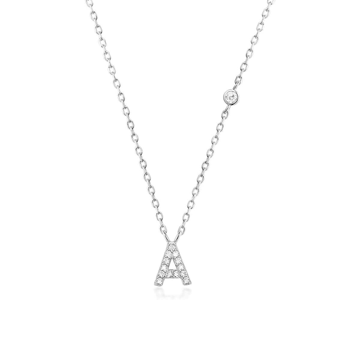 Fashion Jewelry Luxury Gold Color A-Z 26 Letters Necklace CZ Pendant For Women Cute Initials Name Necklace Fashion Party Wedding Jewelry Gift image 15